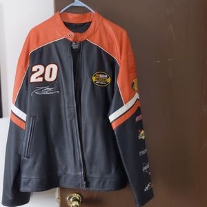 Mens Nascar leather jacket